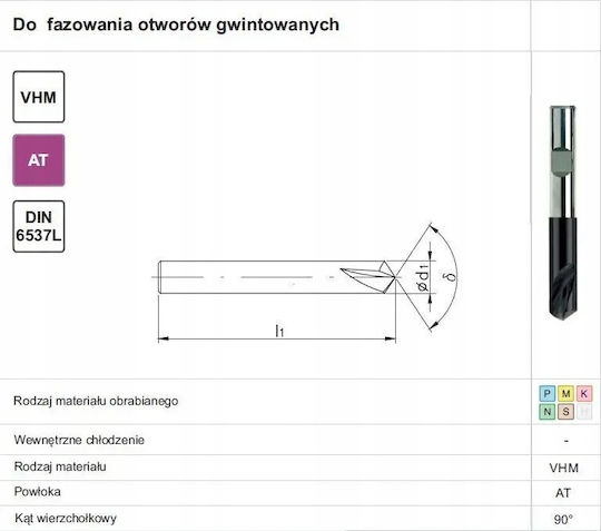 Fanar Fazownik Ø 16.00 90° Vhm Tialn