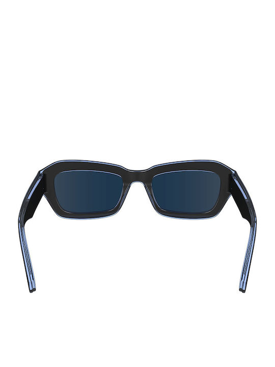 Calvin Klein Unisex Γυαλιά Ηλίου με Μαύρο Κοκκάλινο Σκελετό και Μπλε Φακό CKJ24608S 001