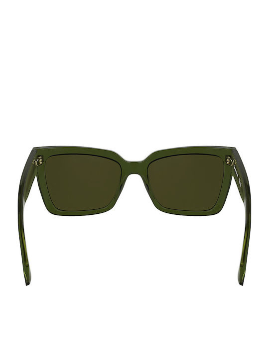 Calvin Klein Women's Sunglasses with Green Plastic Frame and Green Lens CKJ24606S 661