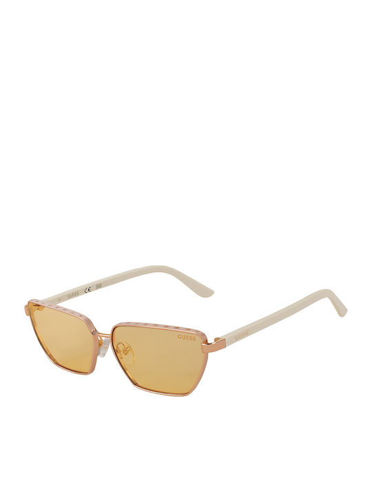 Guess Ochelari De Soare Pentru Femei Cu Ramă Metalică Neagră Și Lentilă Aurie GU00106 21E