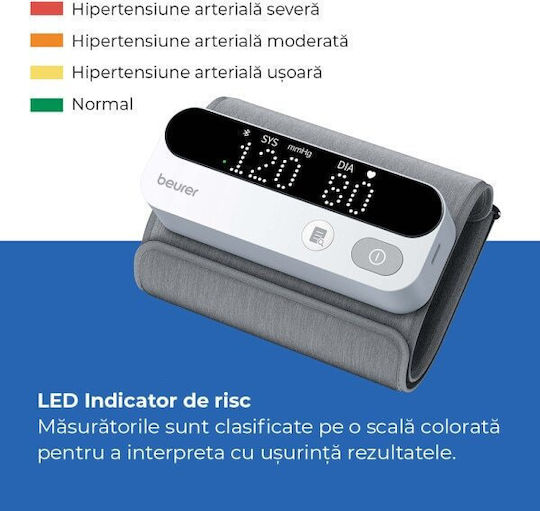 Beurer Digital Blutdruckmessgerät Oberarm mit Arrhythmie-Erkennung & Bluetooth