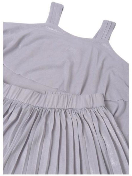 Kids' Set with Pants Summer 2pcs Silver