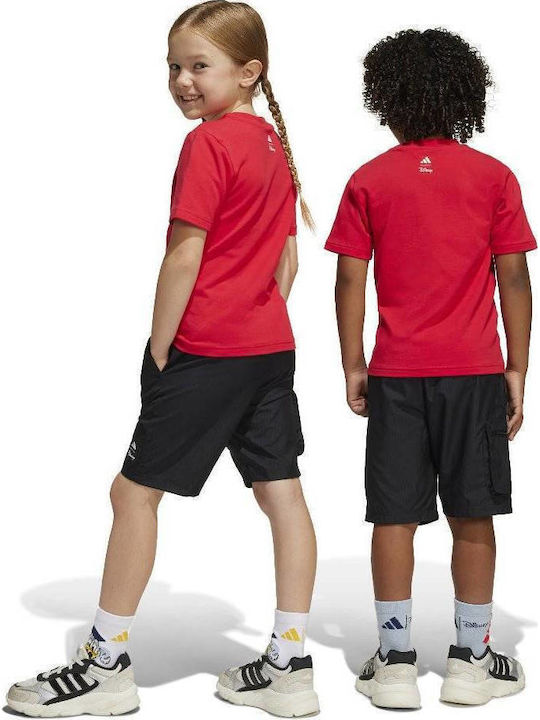 Kids' Set with Shorts Summer 2pcs Red Disney Mickey Mouse