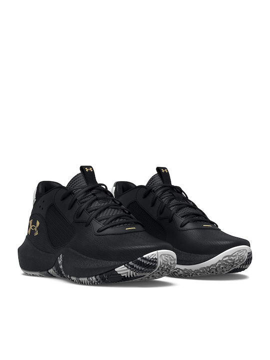 Lockdown 6 Kids Sports Shoes Basketball with Laces Black
