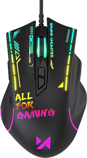 Wozinsky WMGK-7200 RGB Gaming Maus 7200 DPI Schwarzes