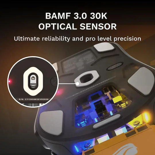 Glorious O3 Mini Безжична RGB Геймърска Мишка Черен