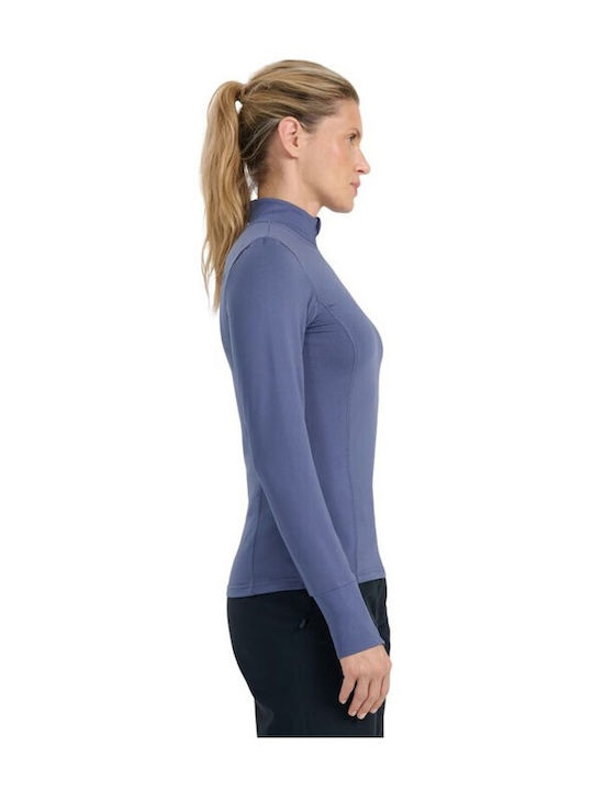4F F098 Bluza termica pentru femei cu maneci scurte Compresie Albastru