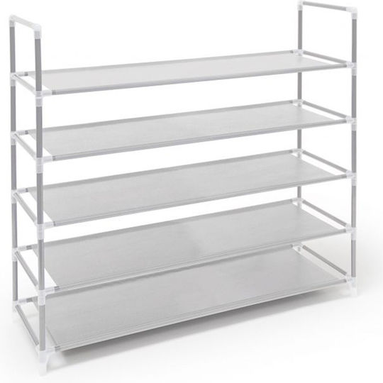 Fabric Shoe Organizer Gray 90.5x29.5x87cm