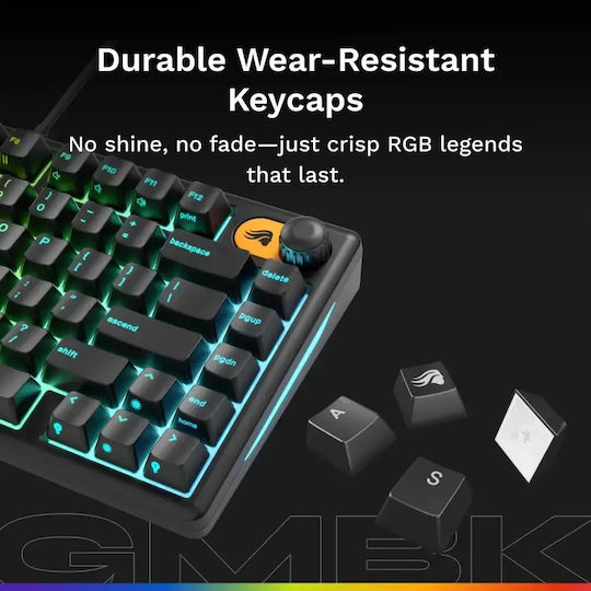 Glorious GMBK Gaming Keyboard 75% with RGB lighting (English US)