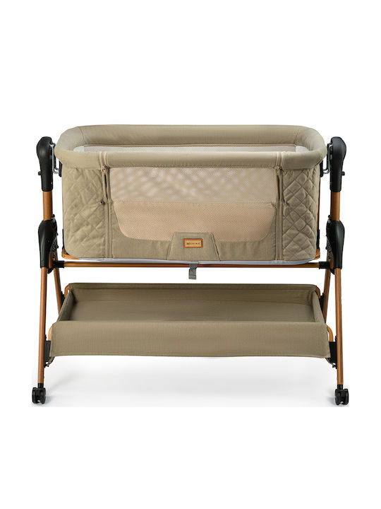 ONINO Cradle-Park with Mattress and Wheels Brown