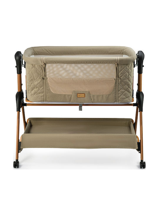 ONINO Cradle-Park with Mattress and Wheels Brown