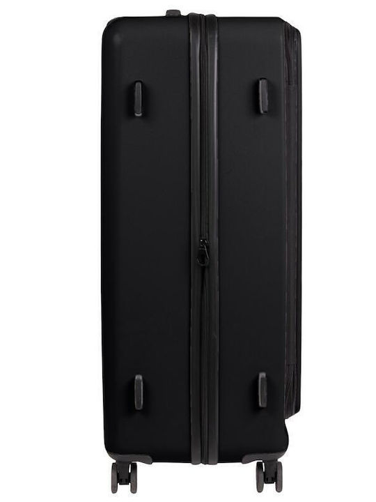 CAT Nexus Large Hard Black Suitcase With 4 Wheels Height 81cm