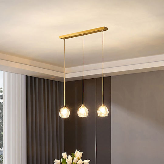 Lightplanet Lustră Transparent LED cu Alb Natural Lumină