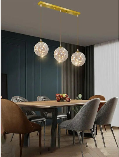 Lightplanet Lustră Transparent LED cu Alb Natural Lumină