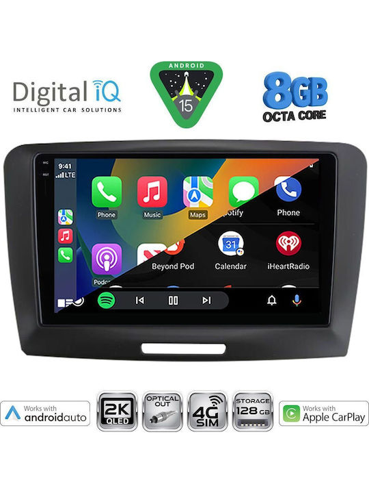 Digital IQ Car Audio System for Skoda Superb 2008-2015 (Bluetooth/USB/WiFi/GPS/Apple-Carplay/Android-Auto) with Touch Screen 9"