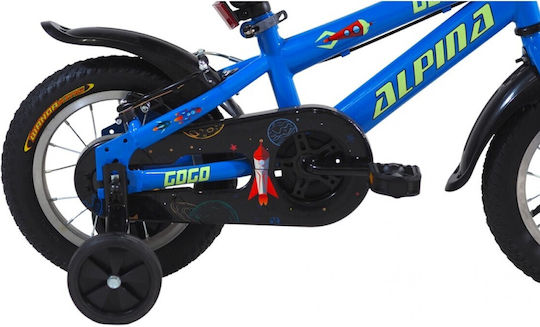Alpina 14" Kinder Fahrrad BMX Blau