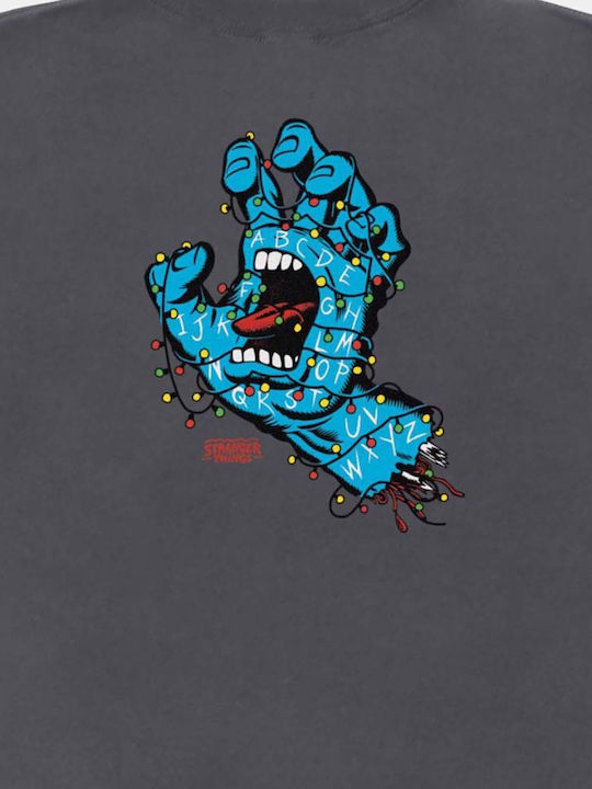 Παιδικό T-shirt Charcoal Stranger Things Screaming Lights