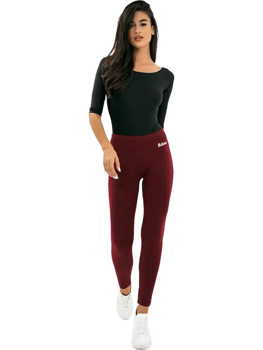 Women's Long Training Legging Bordeaux