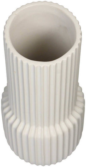 Selected by Pragmatic Vază Decorativă Ceramică Alb 16x16x22cm 1buc
