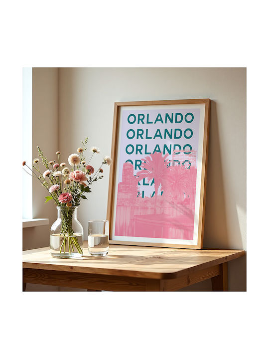Poster Orlando Pop Art Pst25512 21cm X 30cm White Frame Pvc