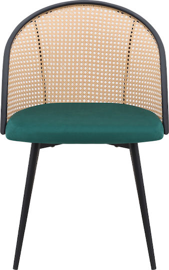 Jacob Столички Трапезария плюшени Cypress Green - Black 1бр 52x50x77бр