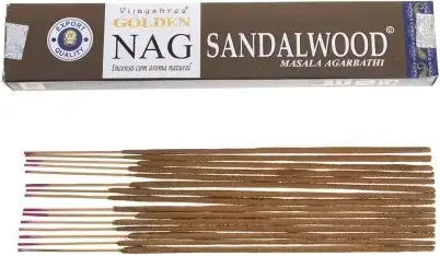 Aρωματικά Στικ Golden Nag Sandalwood Vijayshree Masala Agarbathi 15g