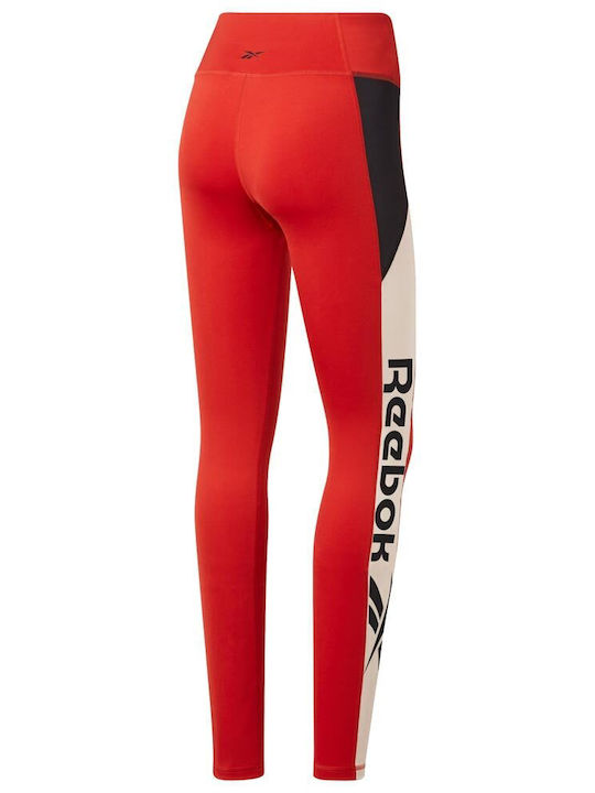 Workout Ready Logo Women's Long Training Legging Red