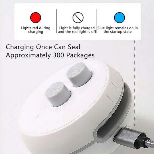 Mini Rechargeable Food Bag Sealing Device White