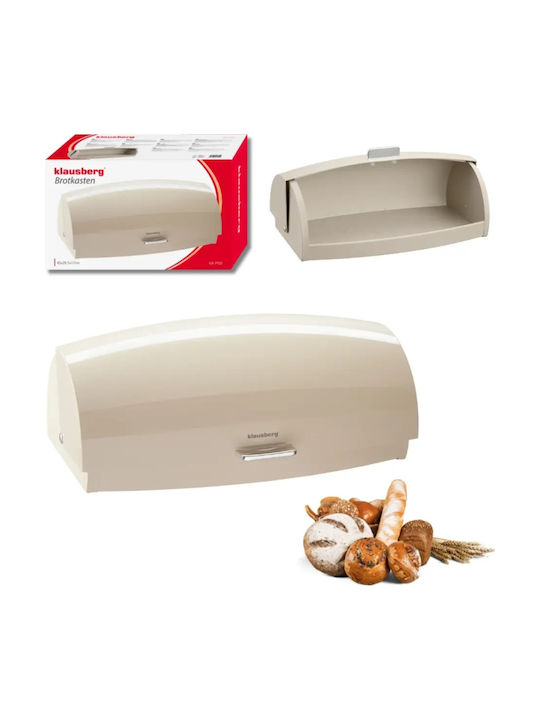Klausberg Bread Box with Lid Inox Gray 45x28.5x17cm