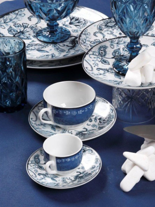 Cryspo Trio Mediterraneo Geschirrset aus Porzellan Blue 20Stück