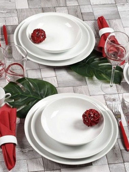 Cryspo Trio White Dream White Porcelain Dinnerware Set 25.462.40 20pcs
