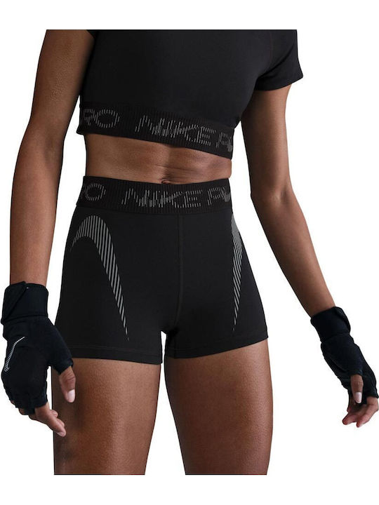 Dri-Fit Pro Training Women's Leggings-Shorts Black Cool Grey White