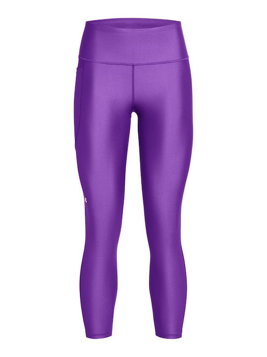 Training Women's Cropped Firming High Waist Purple Leggings