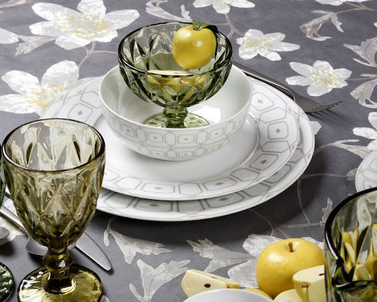 Cryspo Trio Ovvio White Porcelain Dinnerware Set 20pcs