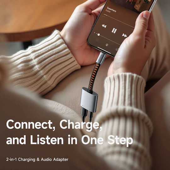 Mcdodo Audio Convertor USB-C masculin în 3.5mm / DC feminin Gri 1buc