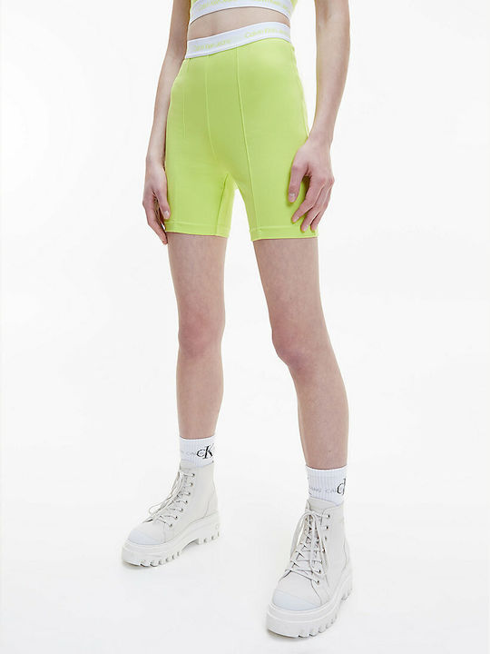 Women's Bike Training Legging High Waisted Lemon Lime