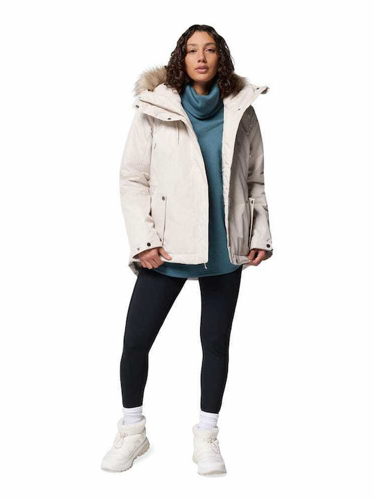 Mountain Iii Insulated Women's Long Lifestyle Jacket Waterproof for Winter Gray