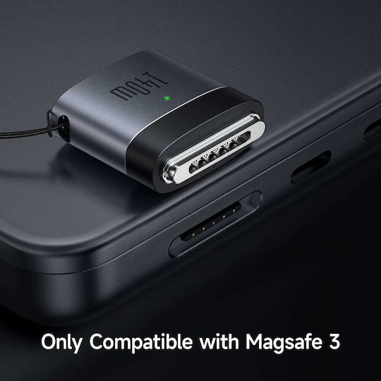 Mcdodo Otg Adapter Ot-6850 Type-C To Magsafe 3 140W Aluminum Alloy Led Indicator Macbook Air Pro Black