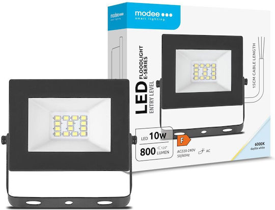 Modee Lighting Waterproof LED Floodlight 10W Cold White 6000K IP65