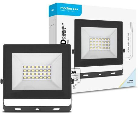 Modee Lighting Waterproof LED Floodlight 20W Cold White 6000K IP65
