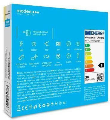 Slim Στεγανός Προβολέας LED 30W Φυσικό Λευκό 4000K IP65
