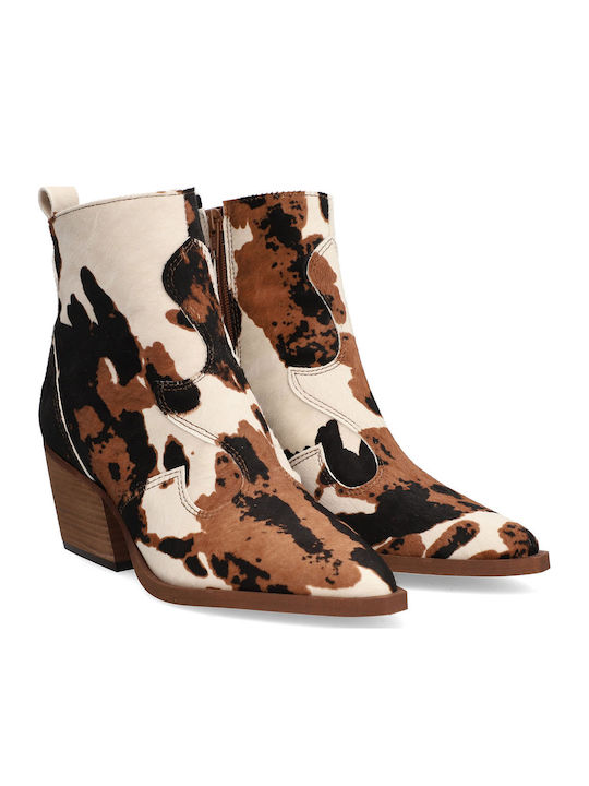 Damen Cowboy Mehrfarbige Stiefeletten