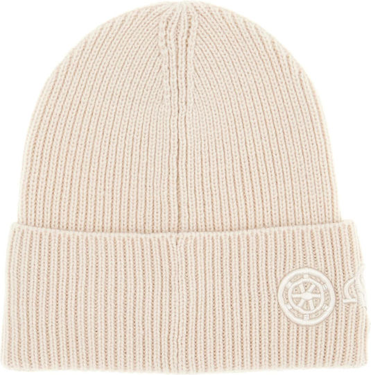 Beanie Beanie Knitted in Beige color