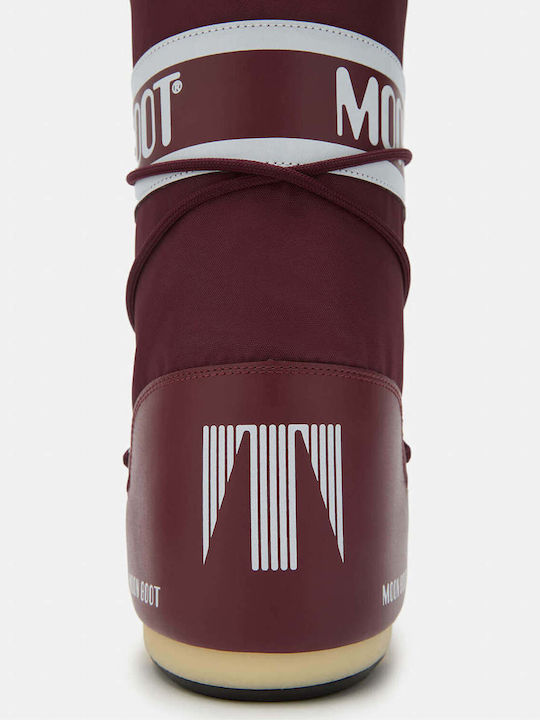 Icon Nylon Γυναικείες Μπότες Κόκκινες