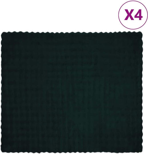 vidaXL Κουβέρτα Γούνινη Υπέρδιπλη 240x270εκ. Σκούρο Πράσινο