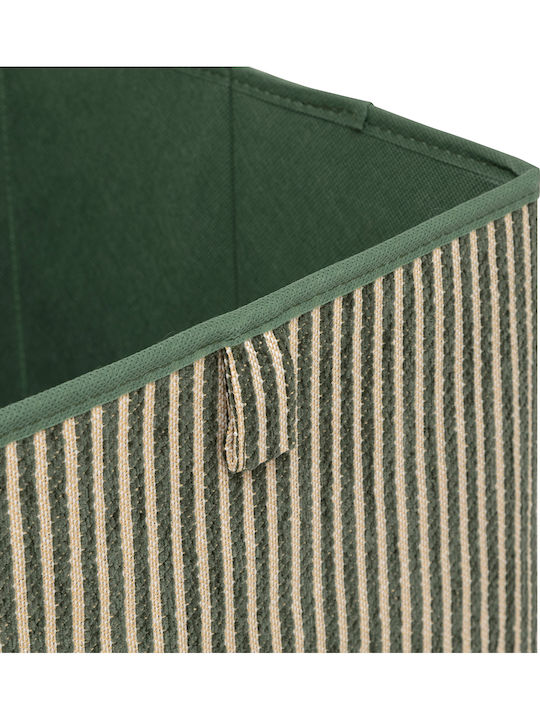 Atmosphera Cotty Plastic Storage Box Green 31x31x31cm