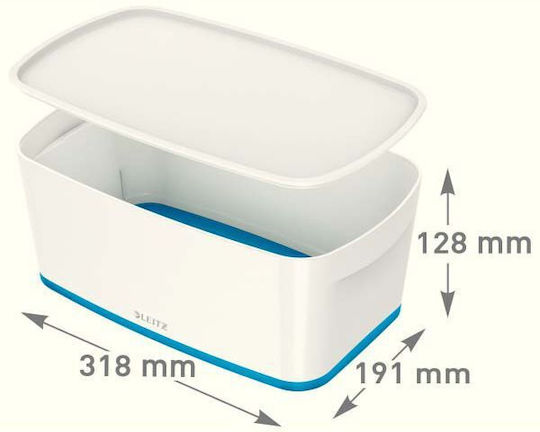 Leitz Mybox Wow Kunststoff Aufbewahrungsbox mit Deckel 5lt