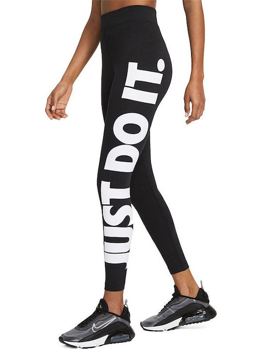 Sportswear Essential Running Γυναικείο Μακρύ Κολάν Ψηλόμεσο Μαύρο