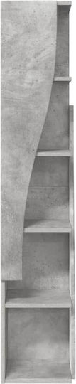 Дървен Бюро Шкаф Бял 27.5x27x140см