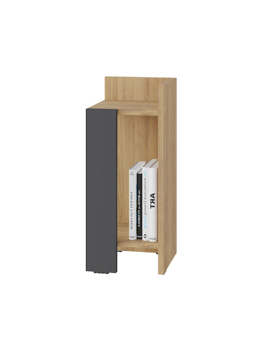 Bedside Table Elos Wooden Sapphire Oak - Anthracite 25x27x60cm